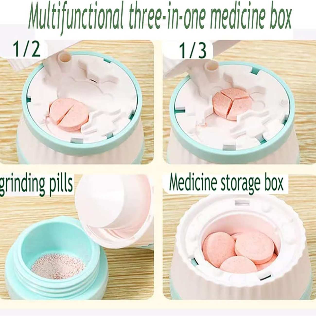 دستگاه برش قرص و جعبه نگهداری دارو قابل حمل مسافرتی جردن و جودی TR018