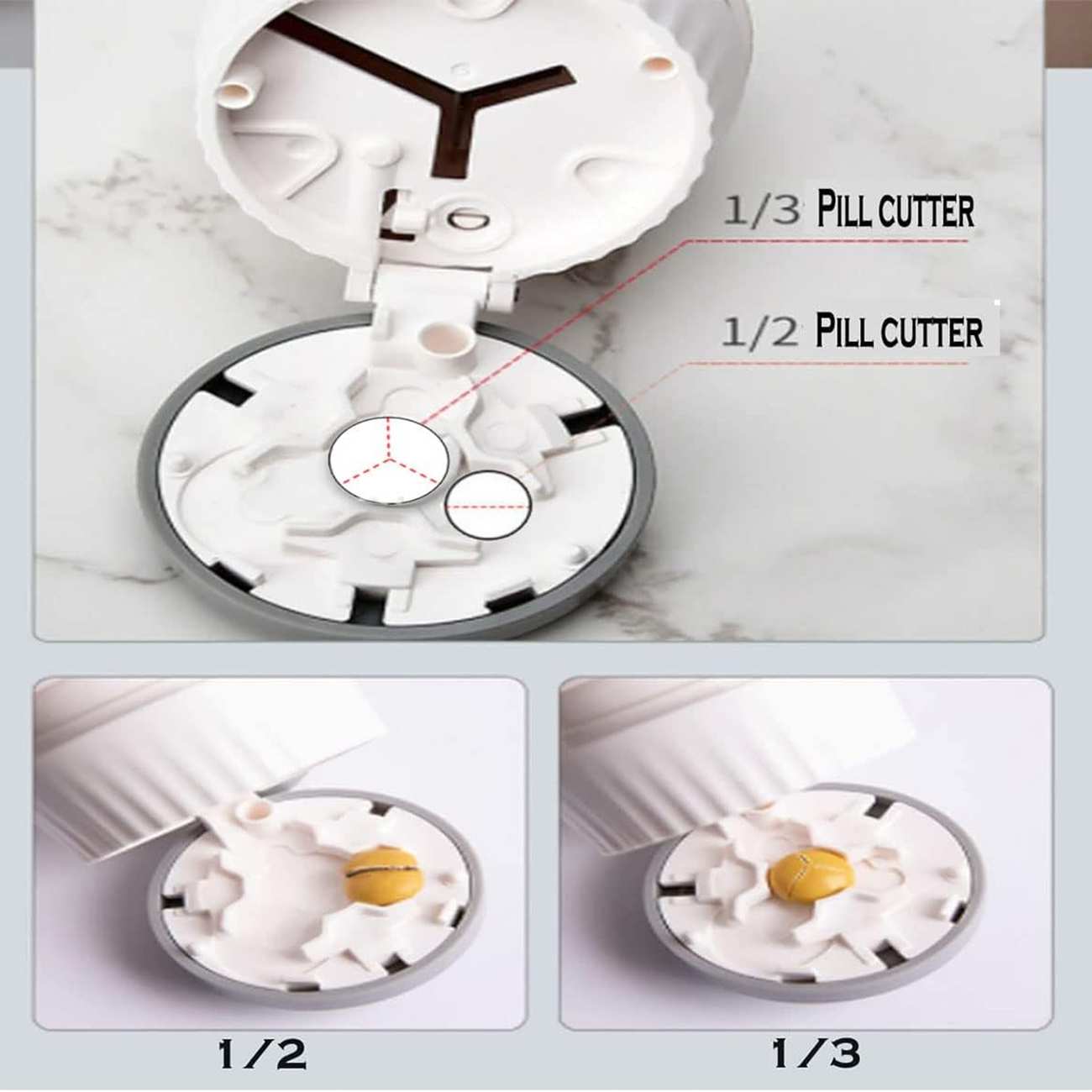 دستگاه برش قرص و جعبه نگهداری دارو قابل حمل مسافرتی جردن و جودی TR018