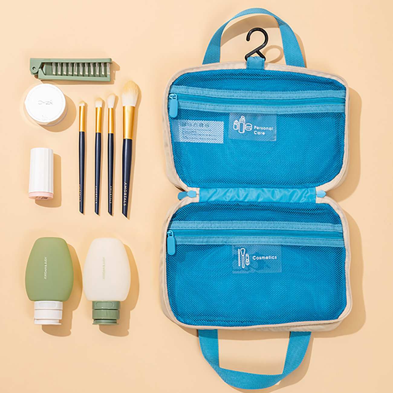 کیف لوازم آرایشی مسافرتی ضد آب جوردن و جودی Jordan Judy PT067