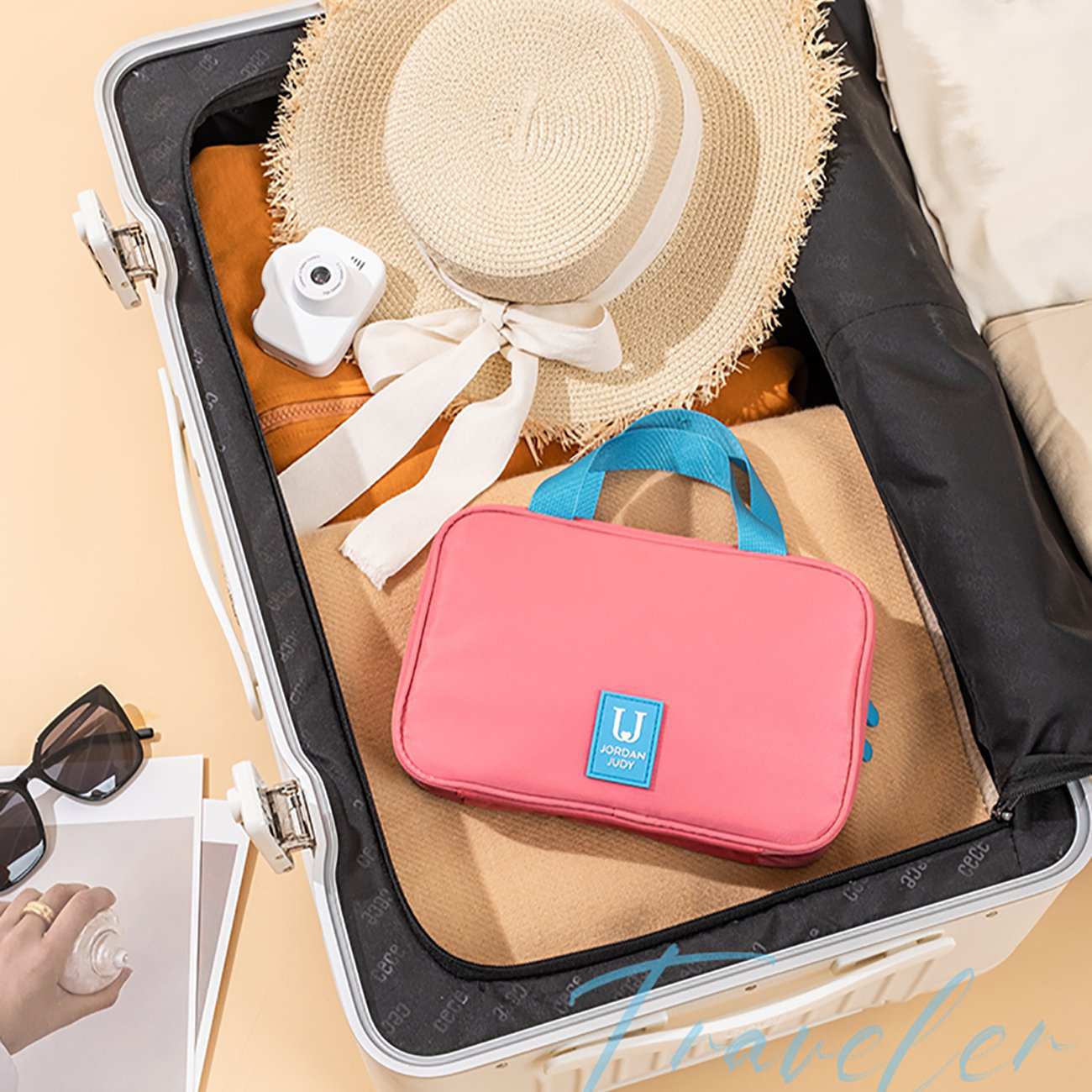 کیف لوازم آرایشی مسافرتی ضد آب جوردن و جودی Jordan Judy PT067