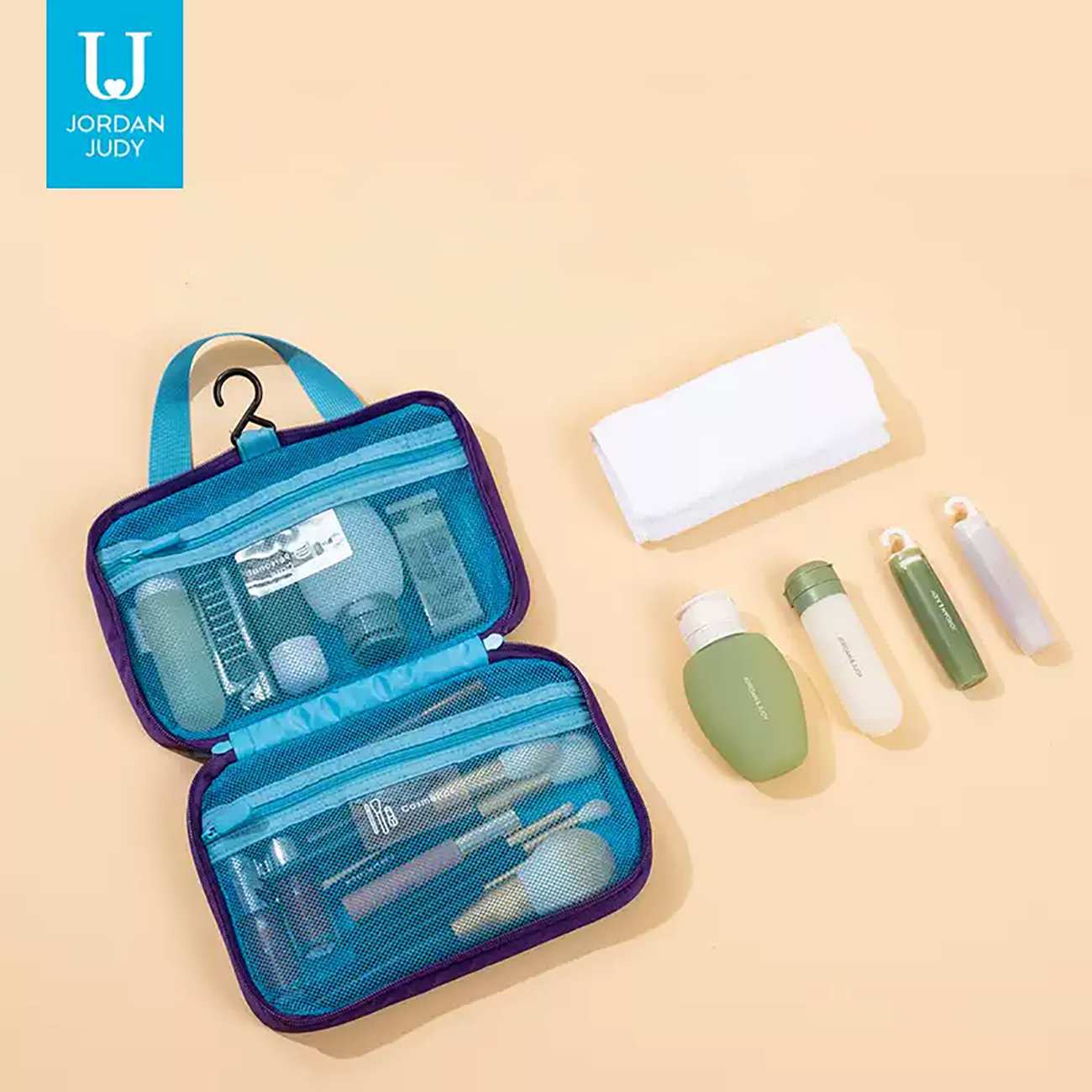 کیف لوازم آرایشی مسافرتی ضد آب جوردن و جودی Jordan Judy PT067