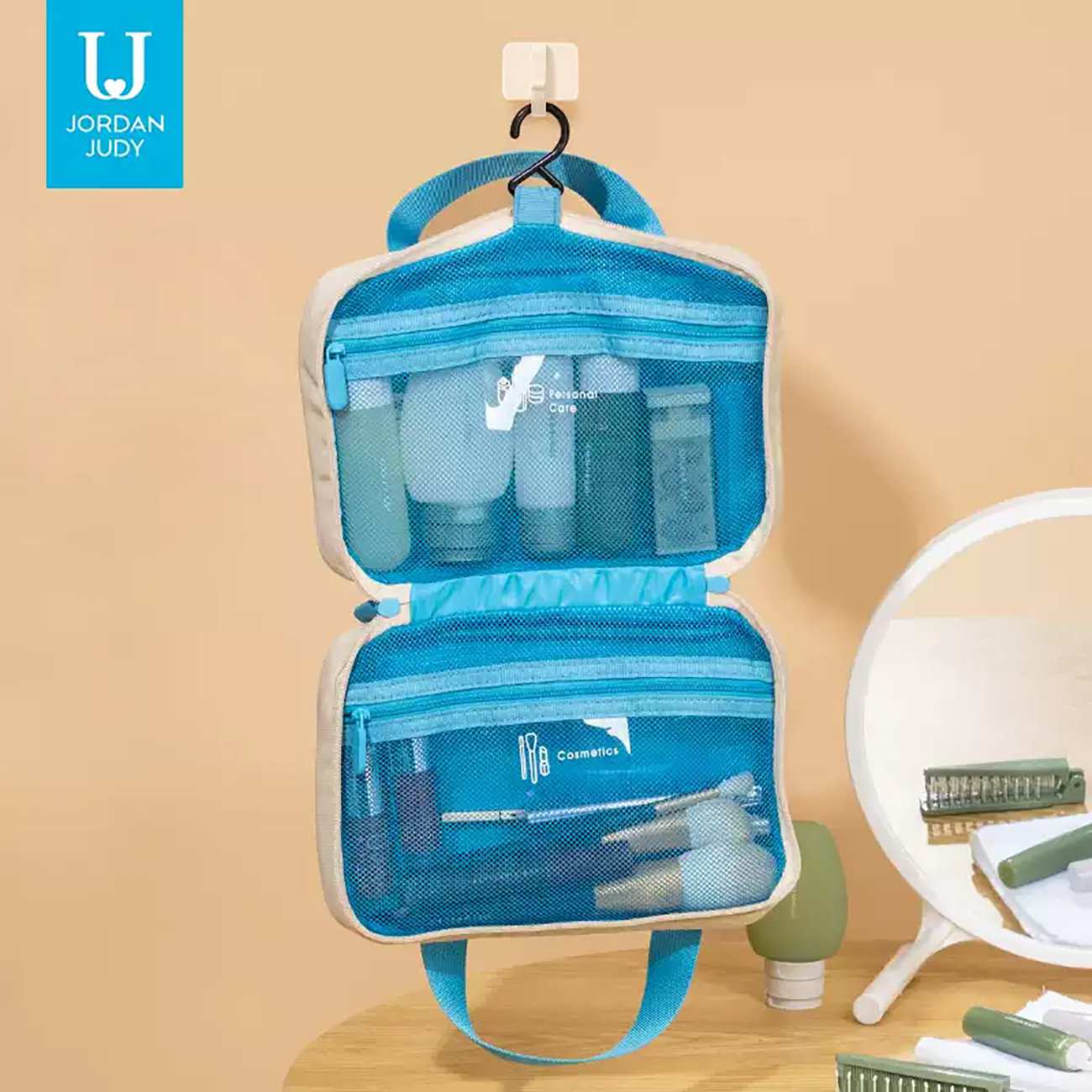 کیف لوازم آرایشی مسافرتی ضد آب جوردن و جودی Jordan Judy PT067