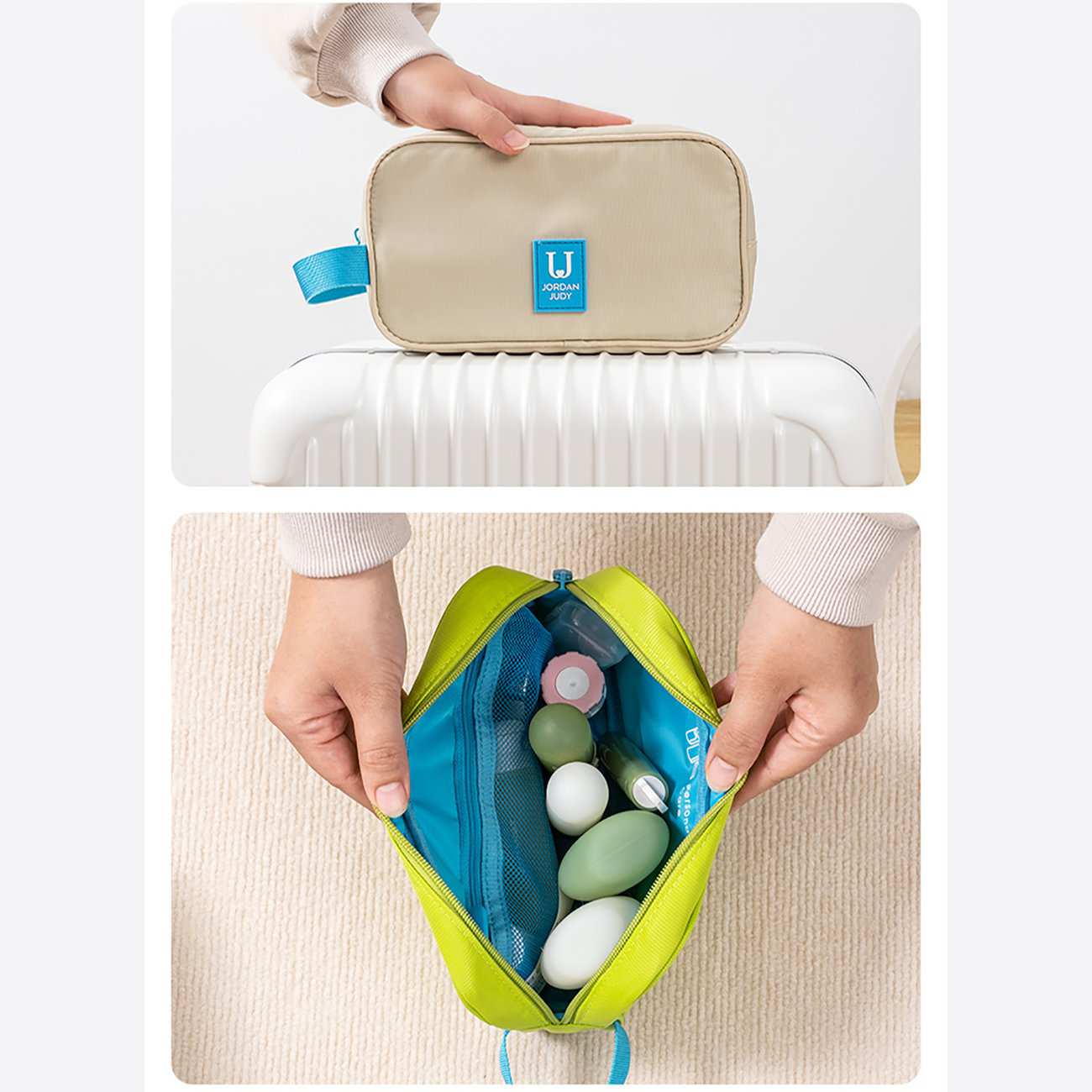 کیف لوازم آرایشی مسافرتی ضد آب جوردن و جودی Jordan Judy PT067