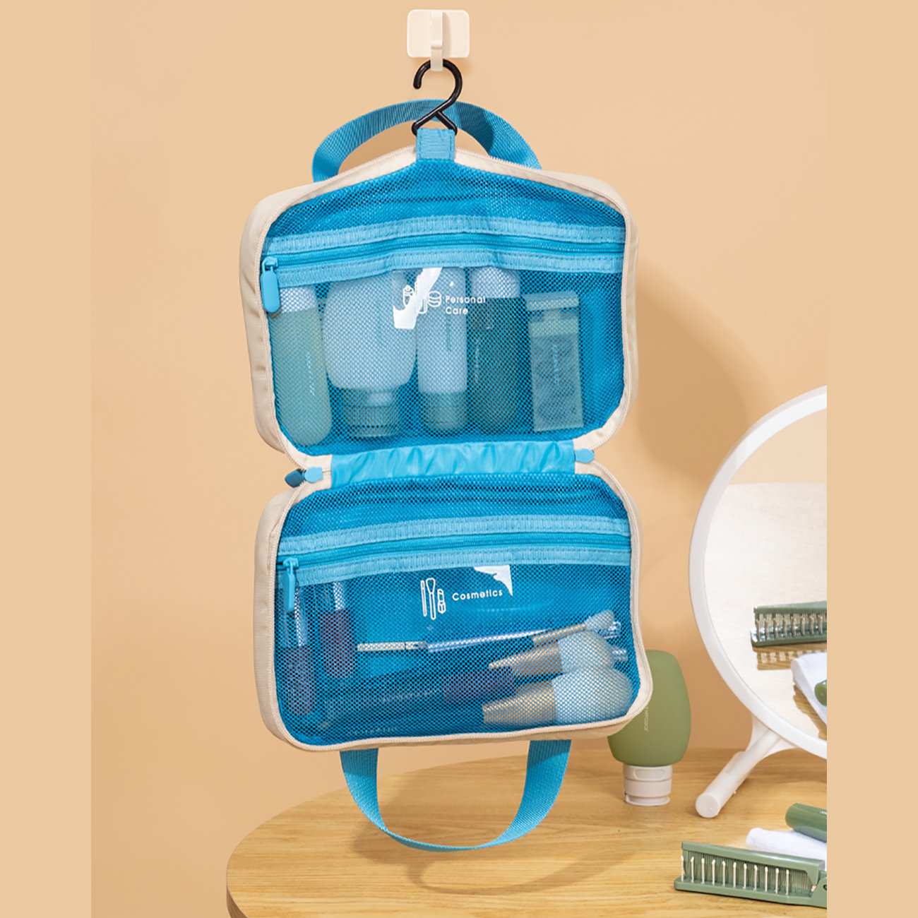 کیف لوازم آرایشی مسافرتی ضد آب جوردن و جودی Jordan Judy PT067