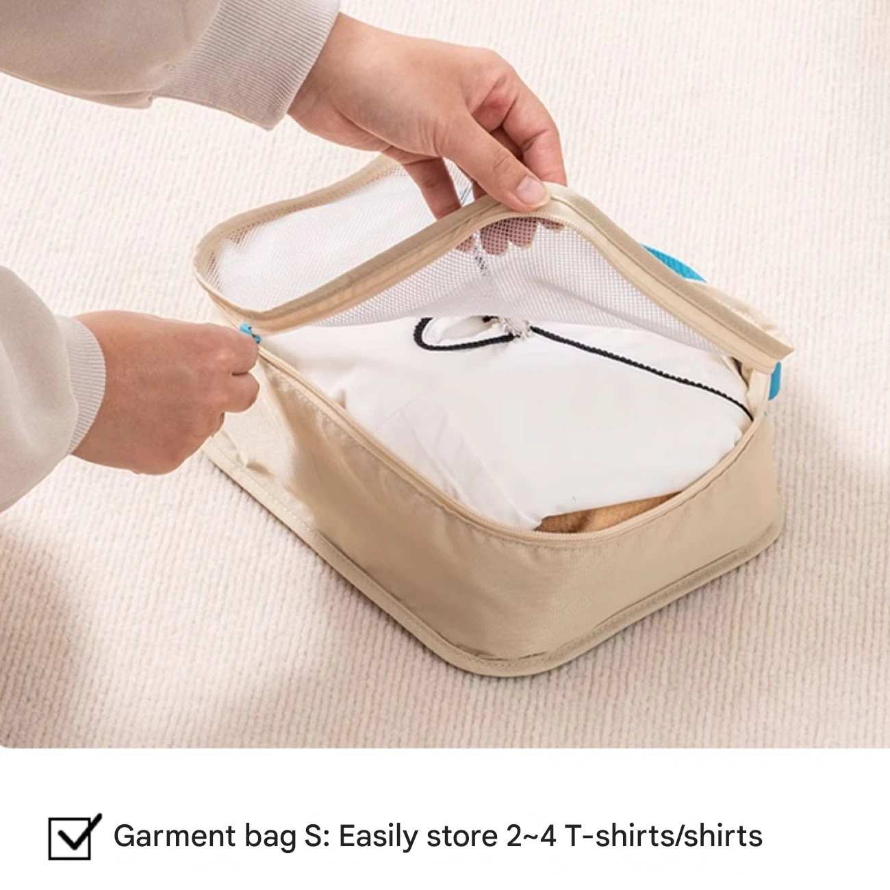 کیف تاشو نظم دهنده لباس داخل ساک و چمدان جوردن و جودی JORDAN & JUDY PT061