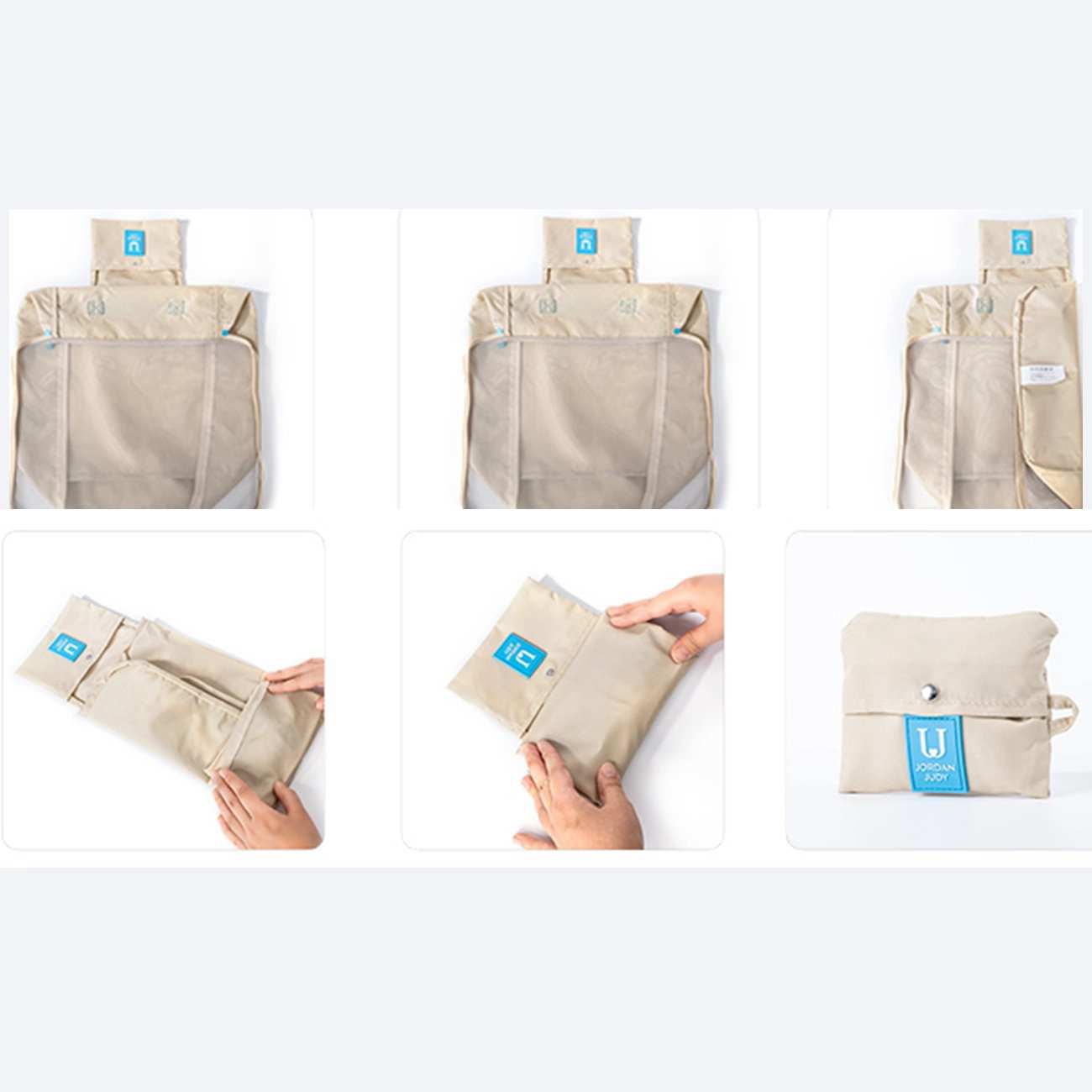 کیف تاشو نظم دهنده لباس داخل ساک و چمدان جوردن و جودی JORDAN & JUDY PT061