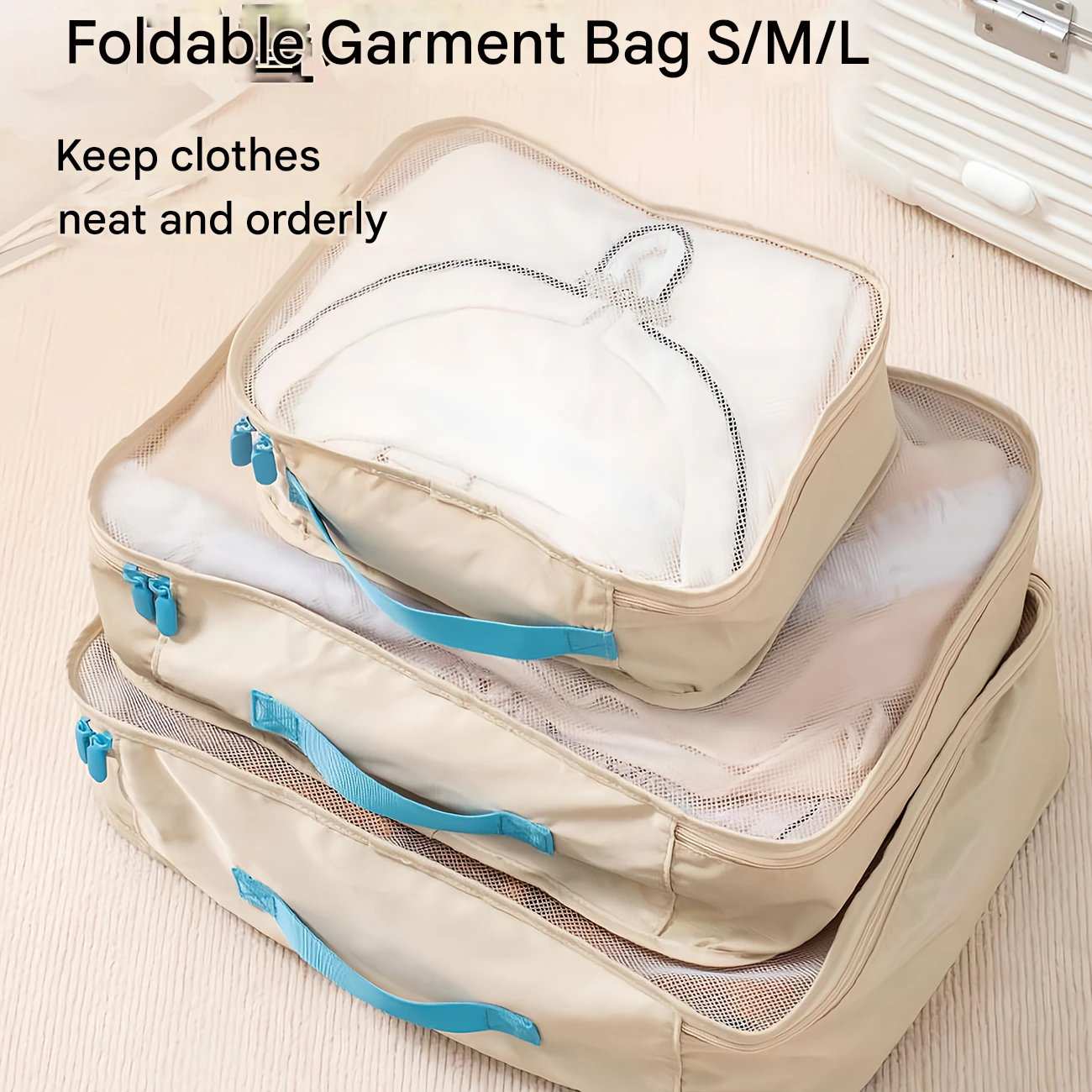 کیف تاشو نظم دهنده لباس داخل ساک و چمدان جوردن و جودی JORDAN & JUDY PT061