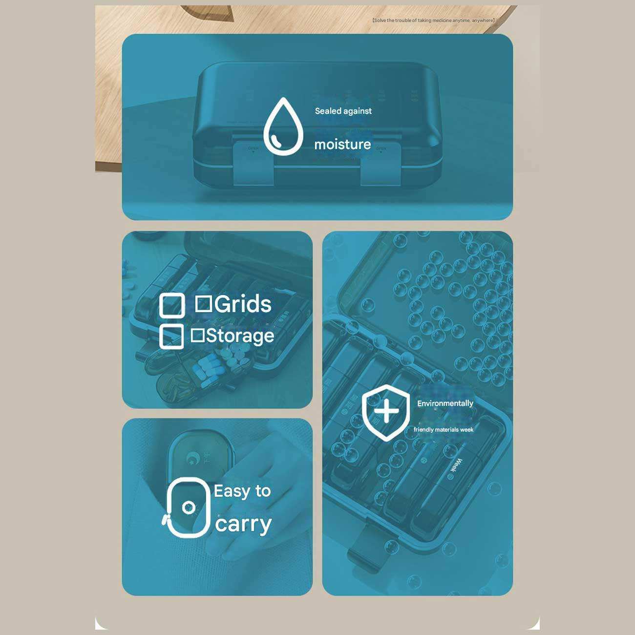 سازمان دهنده قرص مهرو موم شده هفتگی 21 عددی جوردن و جودی TR028