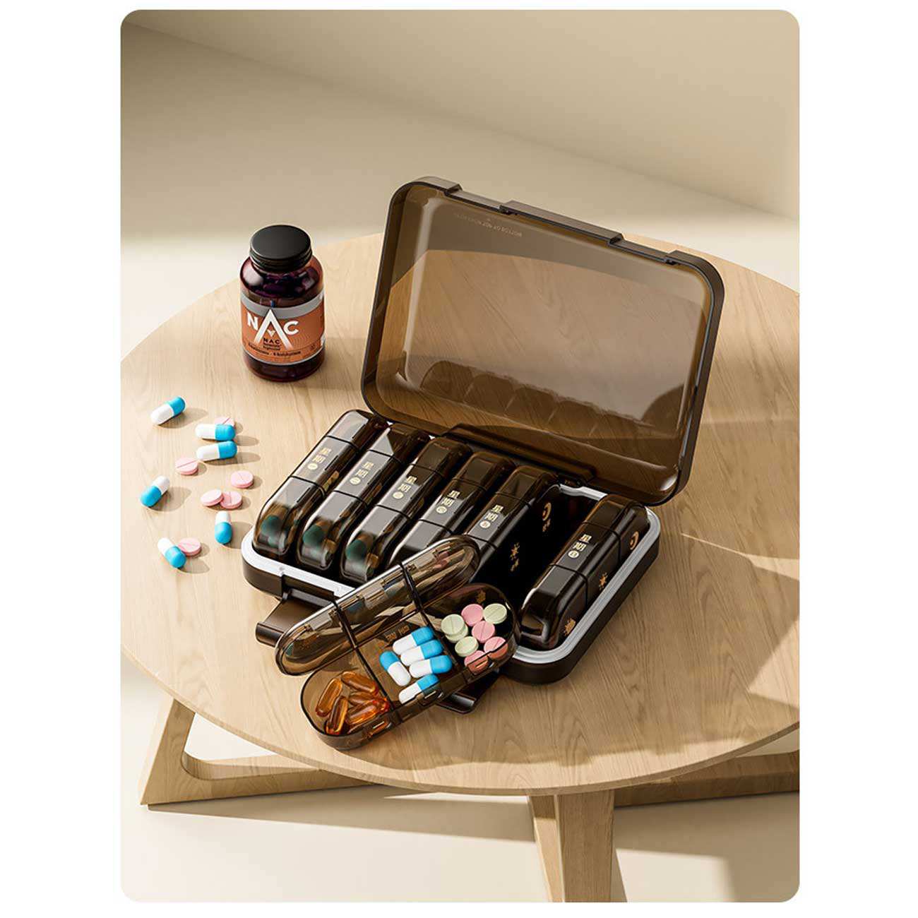 سازمان دهنده قرص مهرو موم شده هفتگی 21 عددی جوردن و جودی TR028