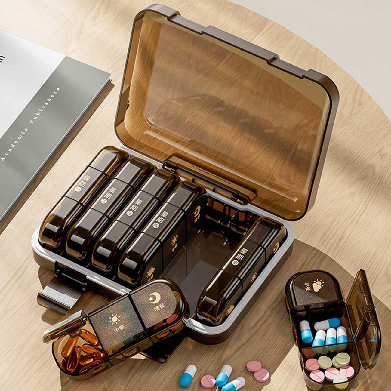 سازمان دهنده قرص مهرو موم شده هفتگی 21 عددی جوردن و جودی TR028