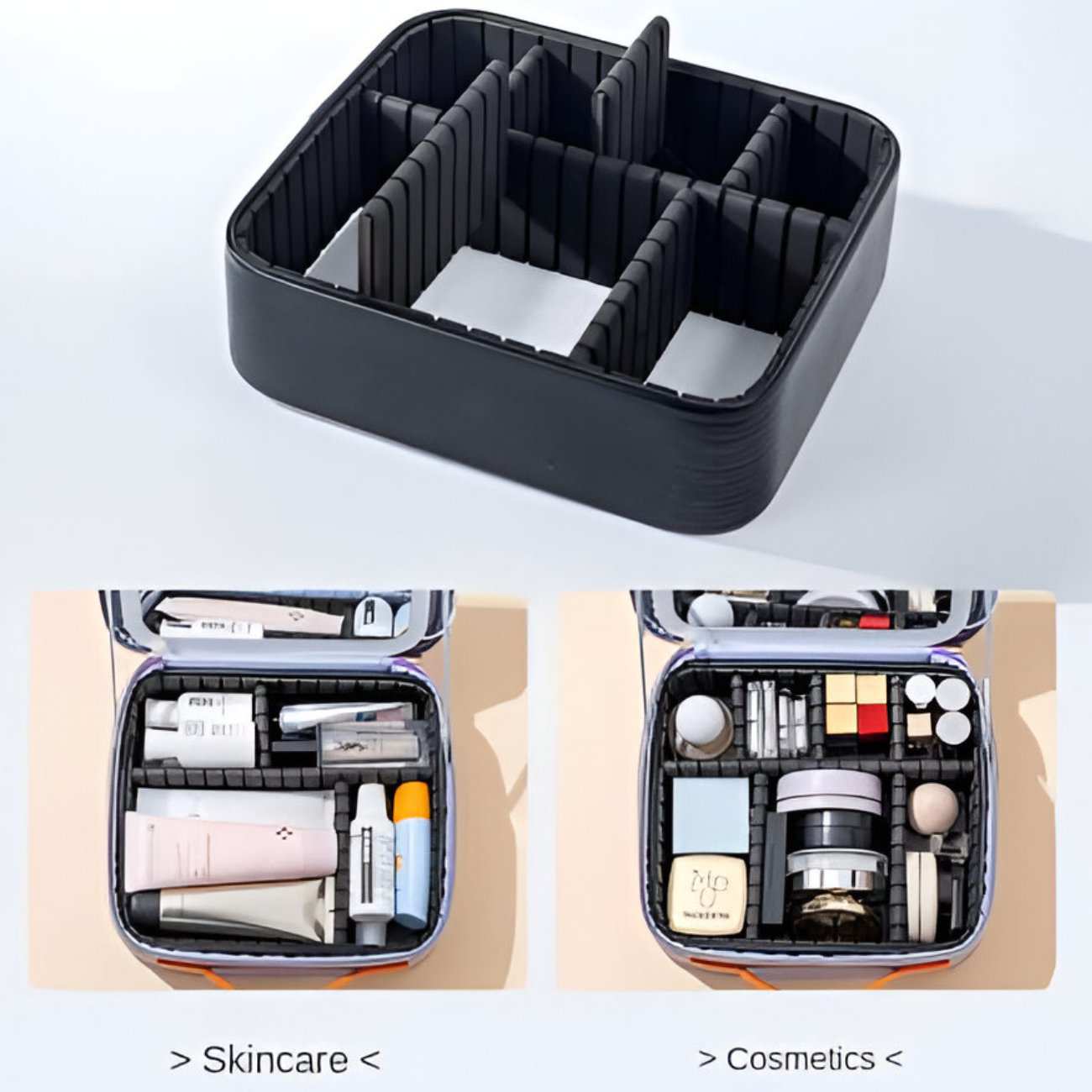 کیف لوازم آرایشی با آینه چراغدار لمسی شارژی قابل حمل جوردن و جودی PT068