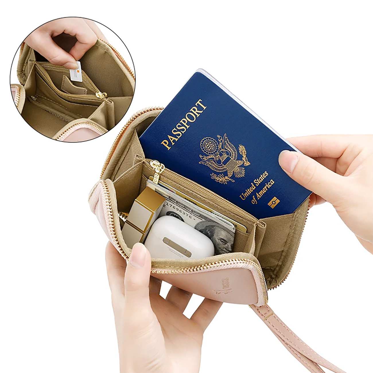 کیف پول و کیف پاسپورت زنانه تائومیک میک Y9098