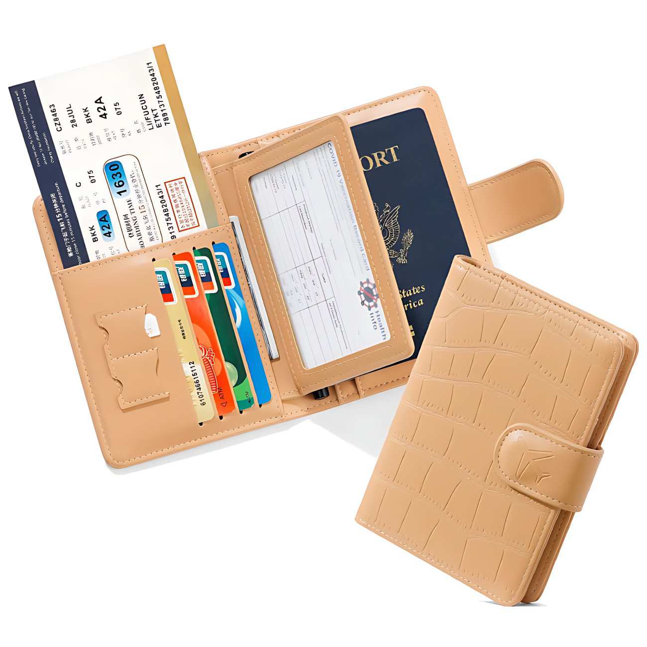 کیف پاسپورت، مدارک و جاکارتی تاشو کوچک تائومیکمیک S3145