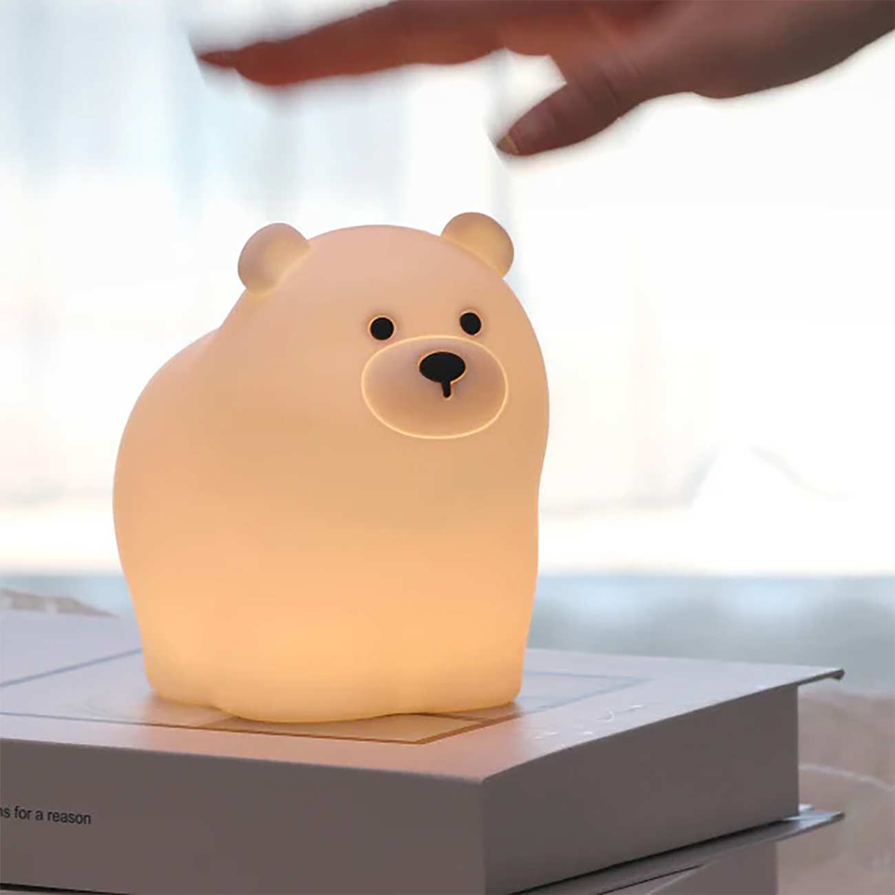 چراغ خواب فانتزی رومیزی شارژی طرح خرس Bear