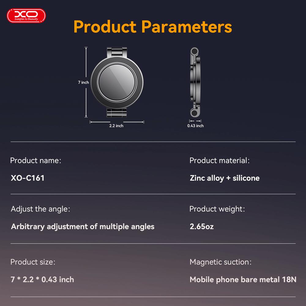 هولدر مگنتی گوشی موبایل داخل خودرو ایکس او C161