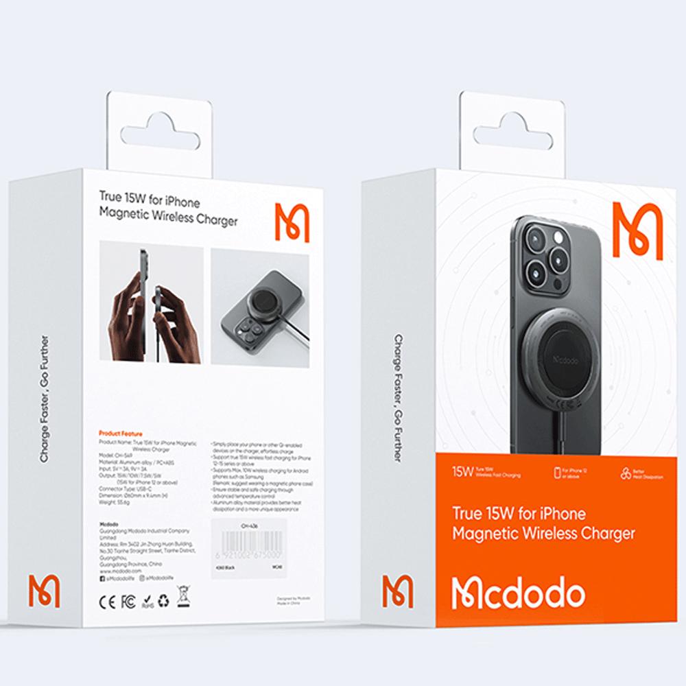 شارژر وایرلس مگ سیف 15 وات مکدودو CH-549