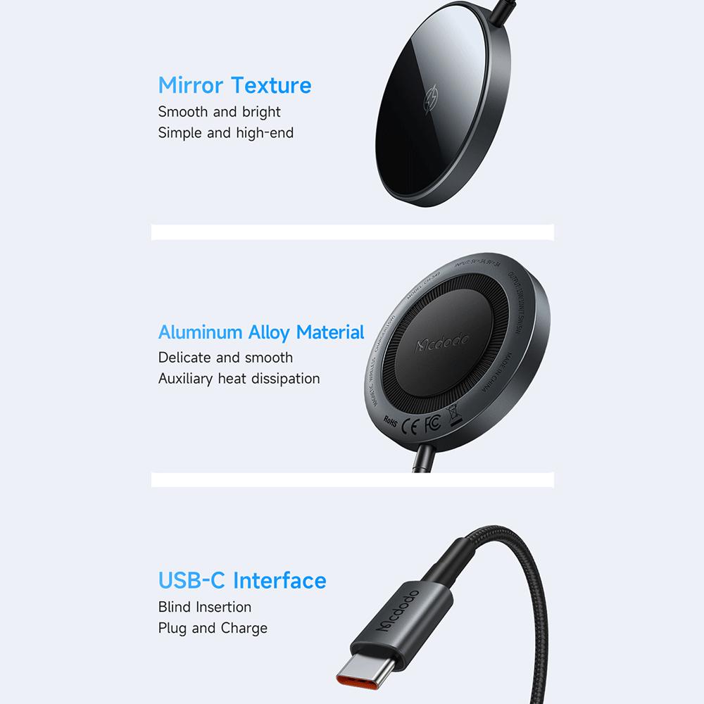 شارژر وایرلس مگ سیف 15 وات مکدودو CH-549