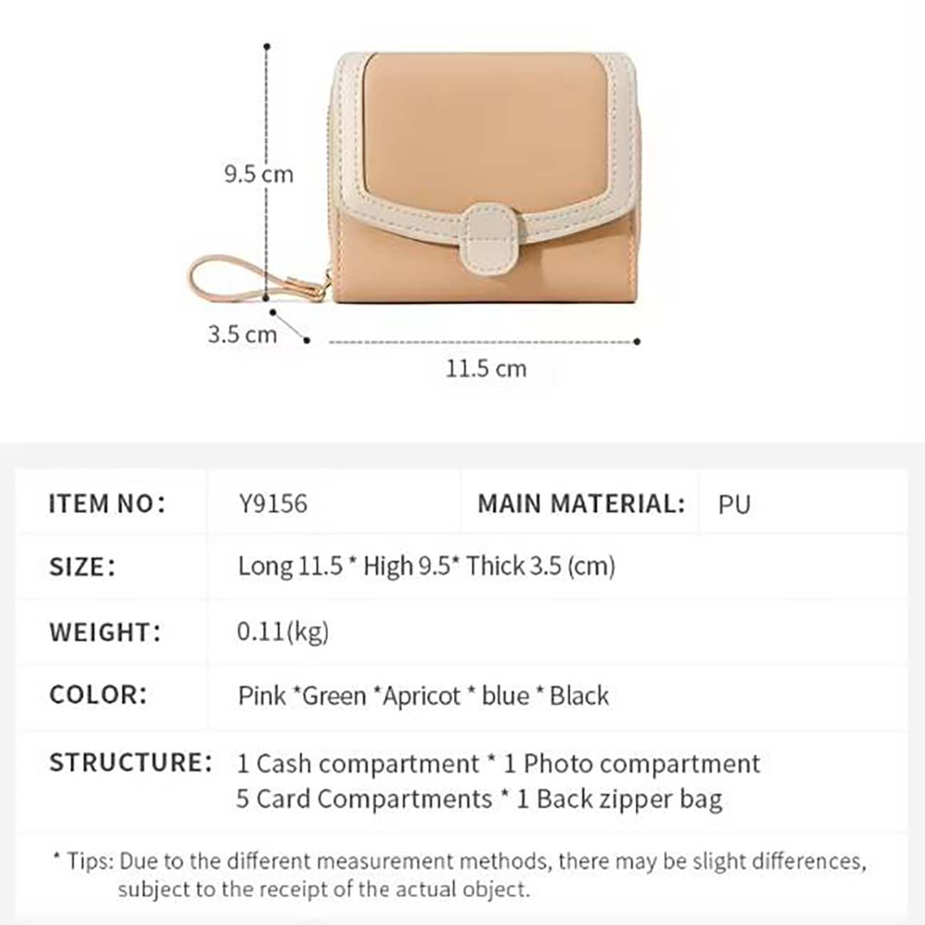 کیف پول زنانه تاشو تائومیکمیک Y9156