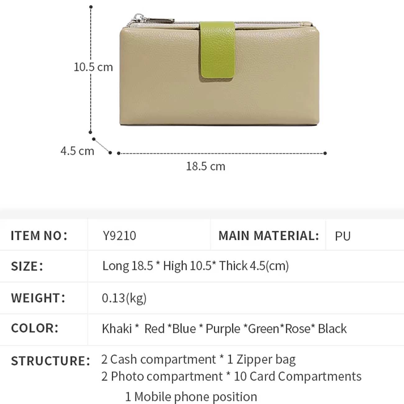 کیف پول زنانه و کیف گوشی موبایل تائومیکمیک Y9210