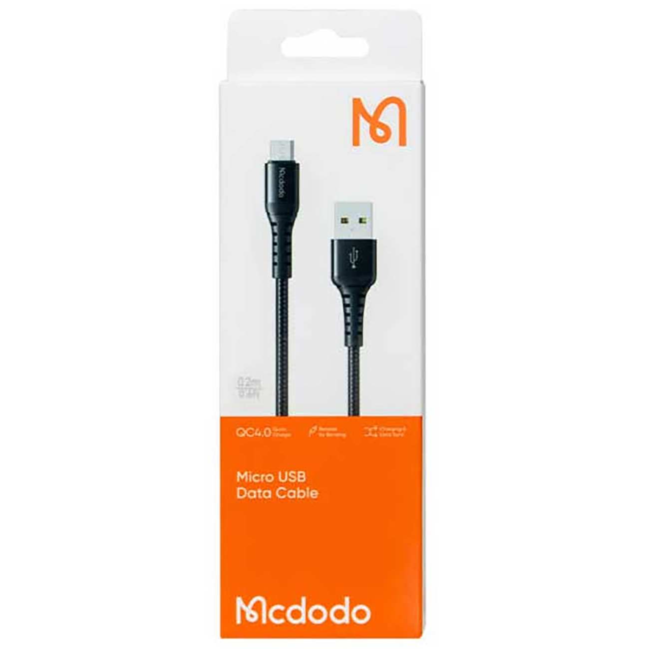 کابل شارژ سریع یو اس بی به میکرو 3 آمپر 20 سانتیمتری مکدودو CA-2280