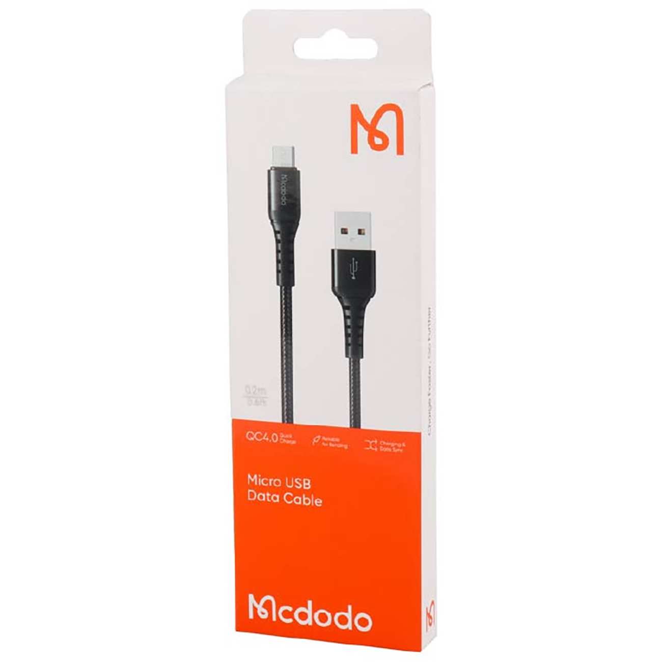 کابل شارژ سریع یو اس بی به میکرو 3 آمپر 20 سانتیمتری مکدودو CA-2280