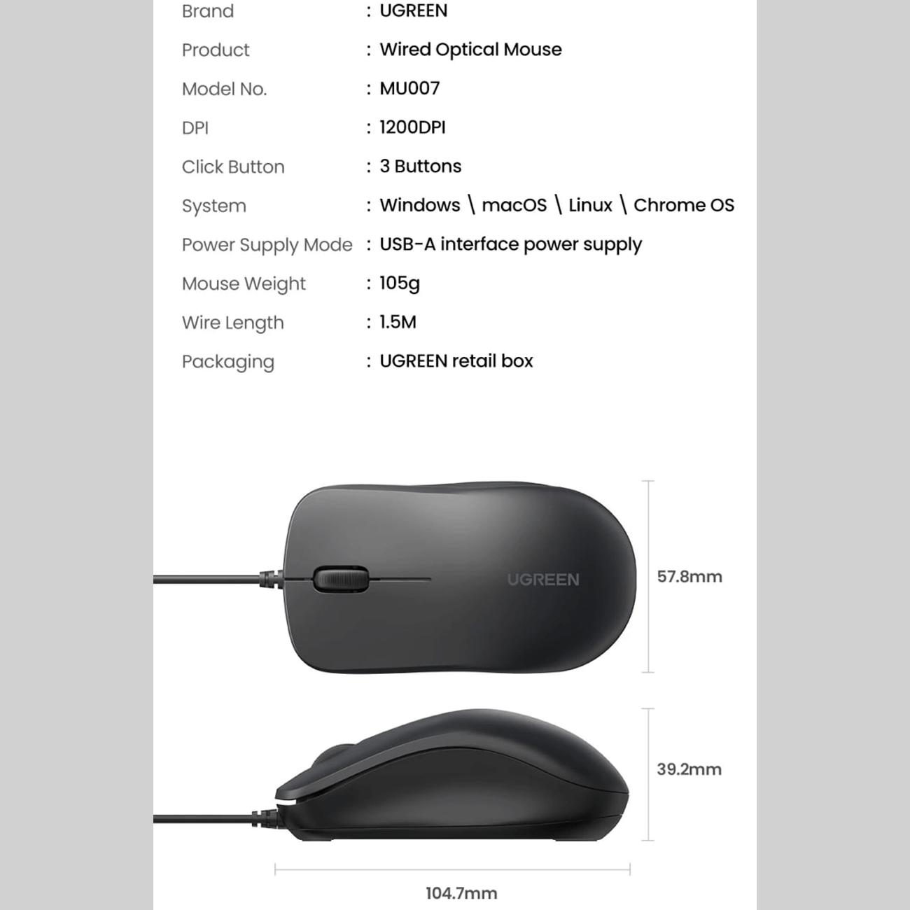 موس سیمی یو اس بی یوگرین MU007 90789