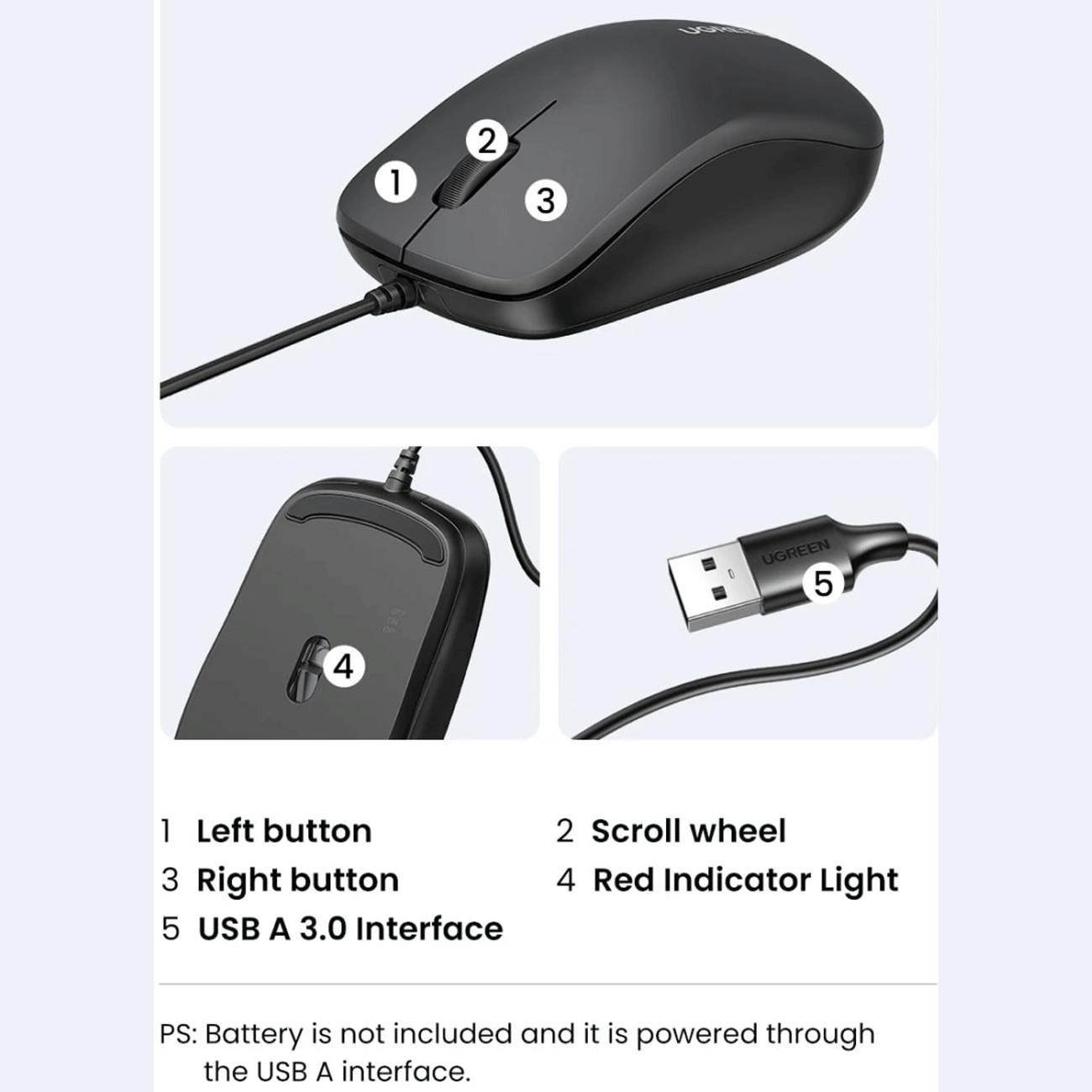 موس سیمی یو اس بی یوگرین MU007 90789