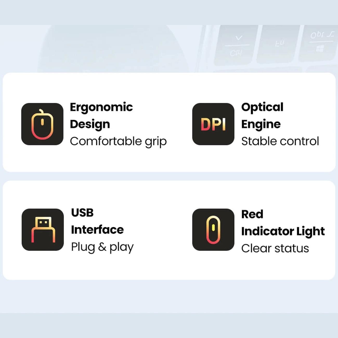 موس سیمی یو اس بی یوگرین MU007 90789