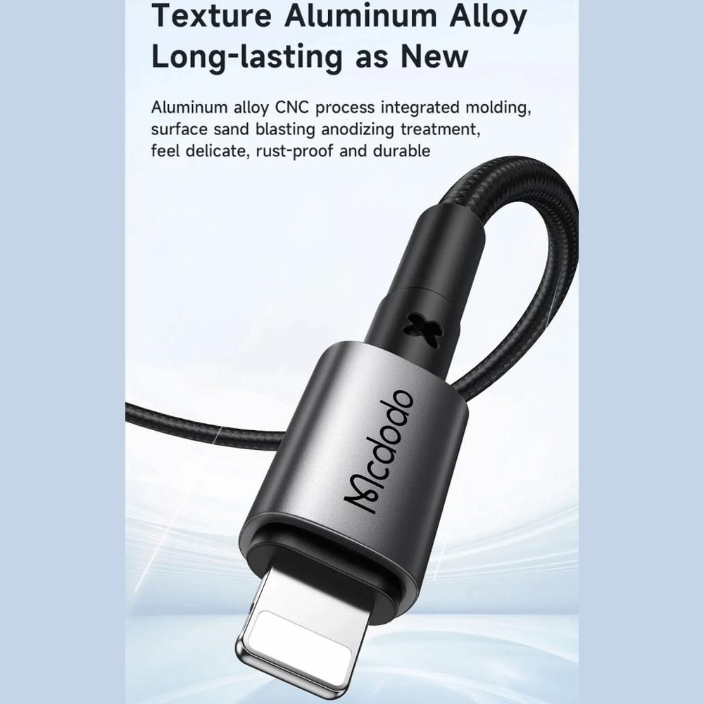 کابل شارژ یو اس بی به لایتنینگ 3 آمپر1.2 متری مکدودو CA-3580