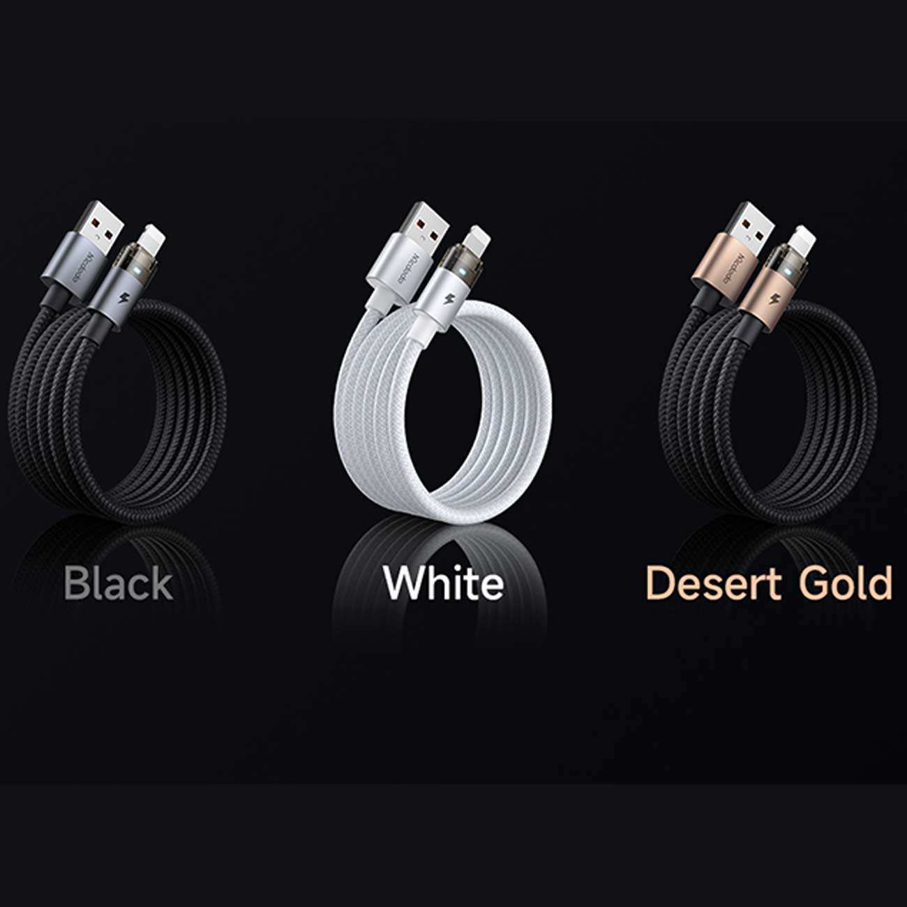 کابل کارپلی سوپر فست شارژ یو اس بی به لایتنینگ 3 آمپر 1.2 متری مکدودو CA-691