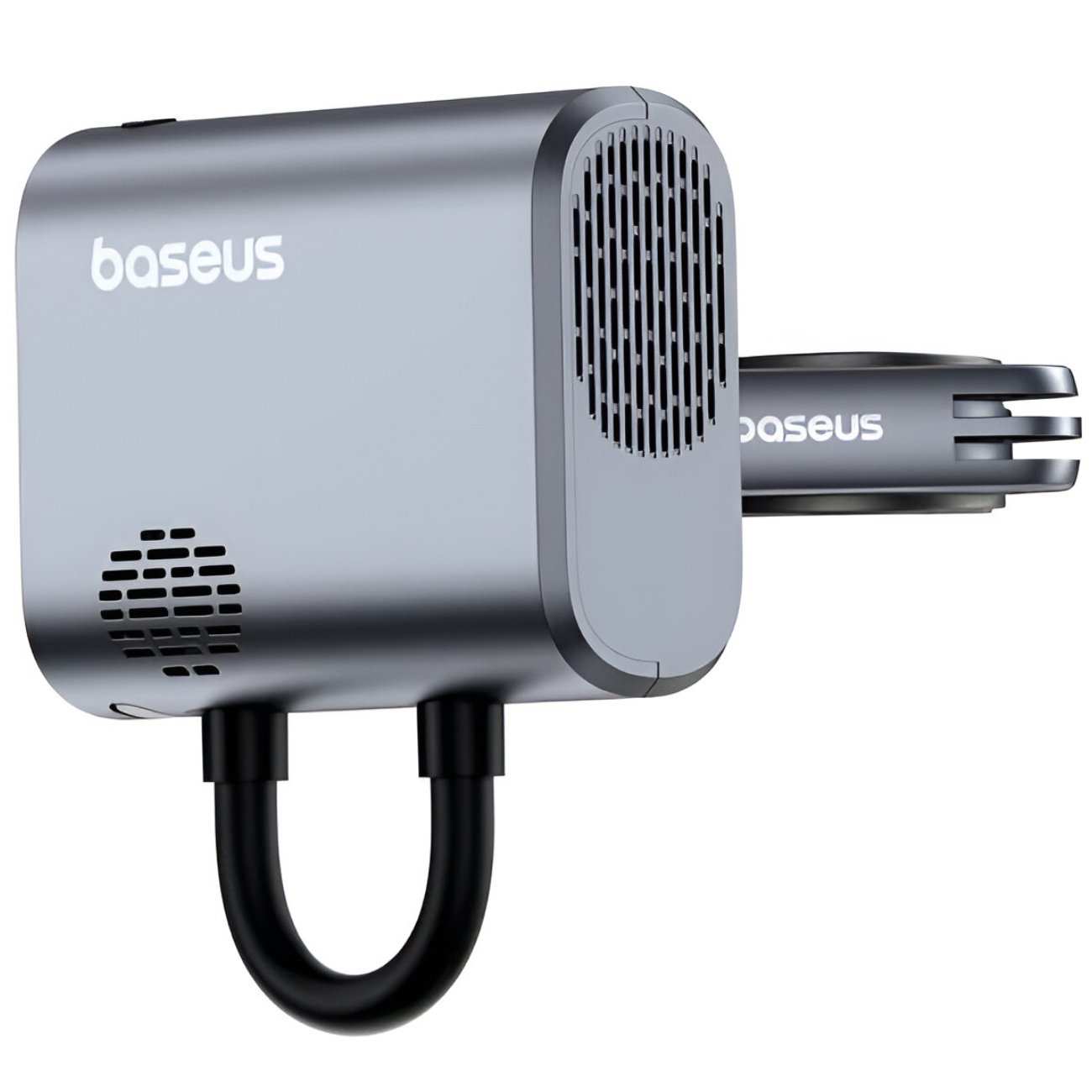 پمپ باد دیجیتالی شارژی دوچرخه و موتورسیکلت با چراغ قوه قابل حمل بیسوس C11169000121-00