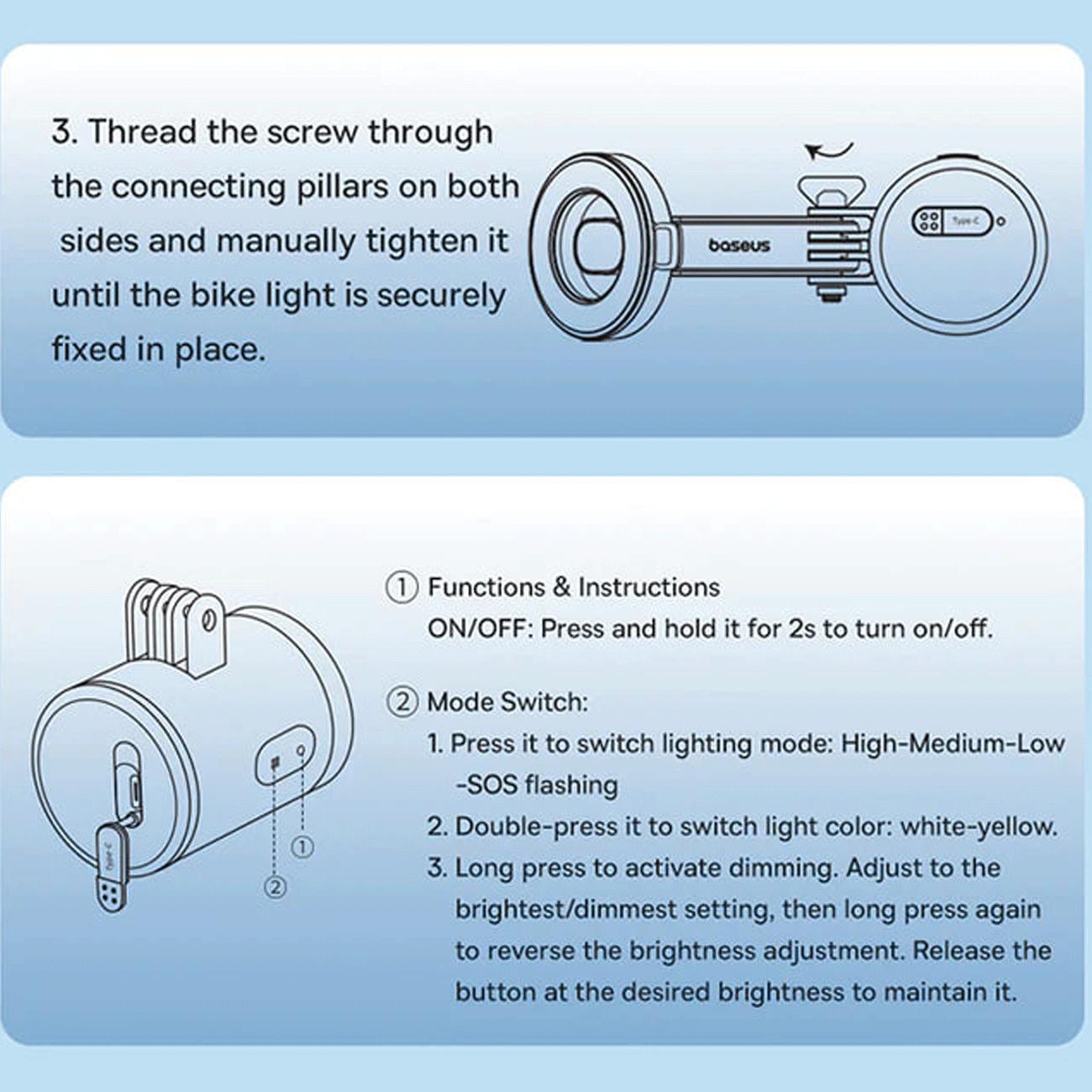 هولدر گوشی موبایل و چراغ جلو دوچرخه بیسوس C12569000121-00