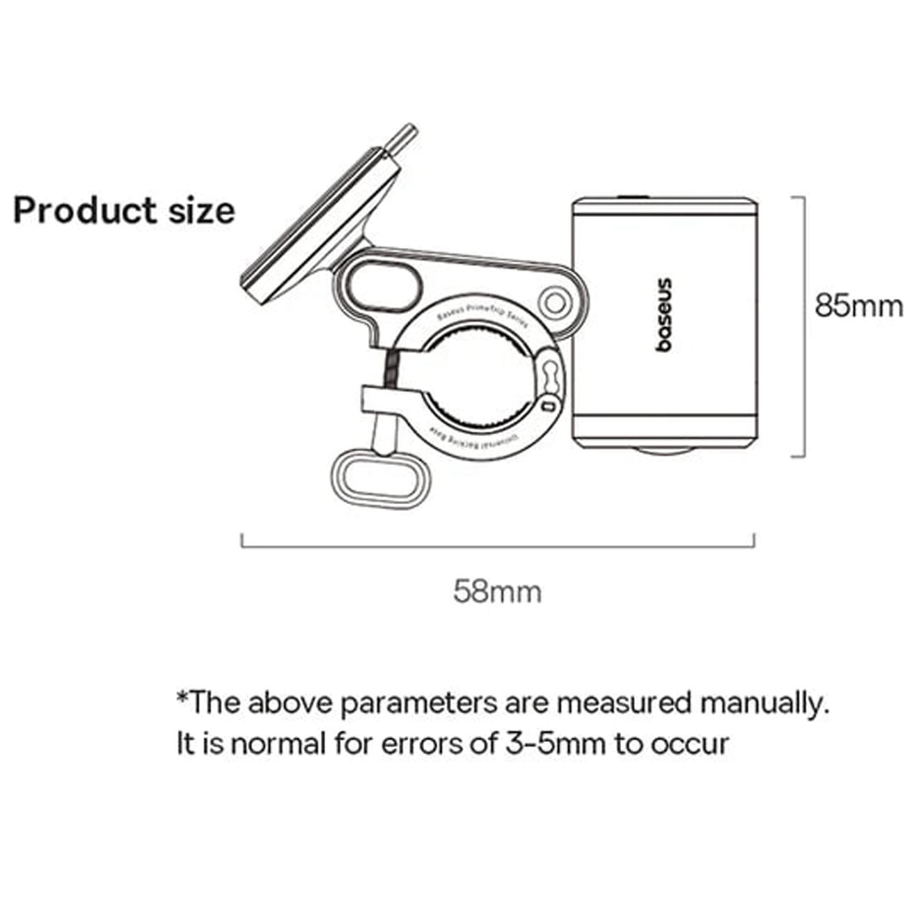 هولدر گوشی موبایل و چراغ جلو دوچرخه بیسوس C12569000121-00