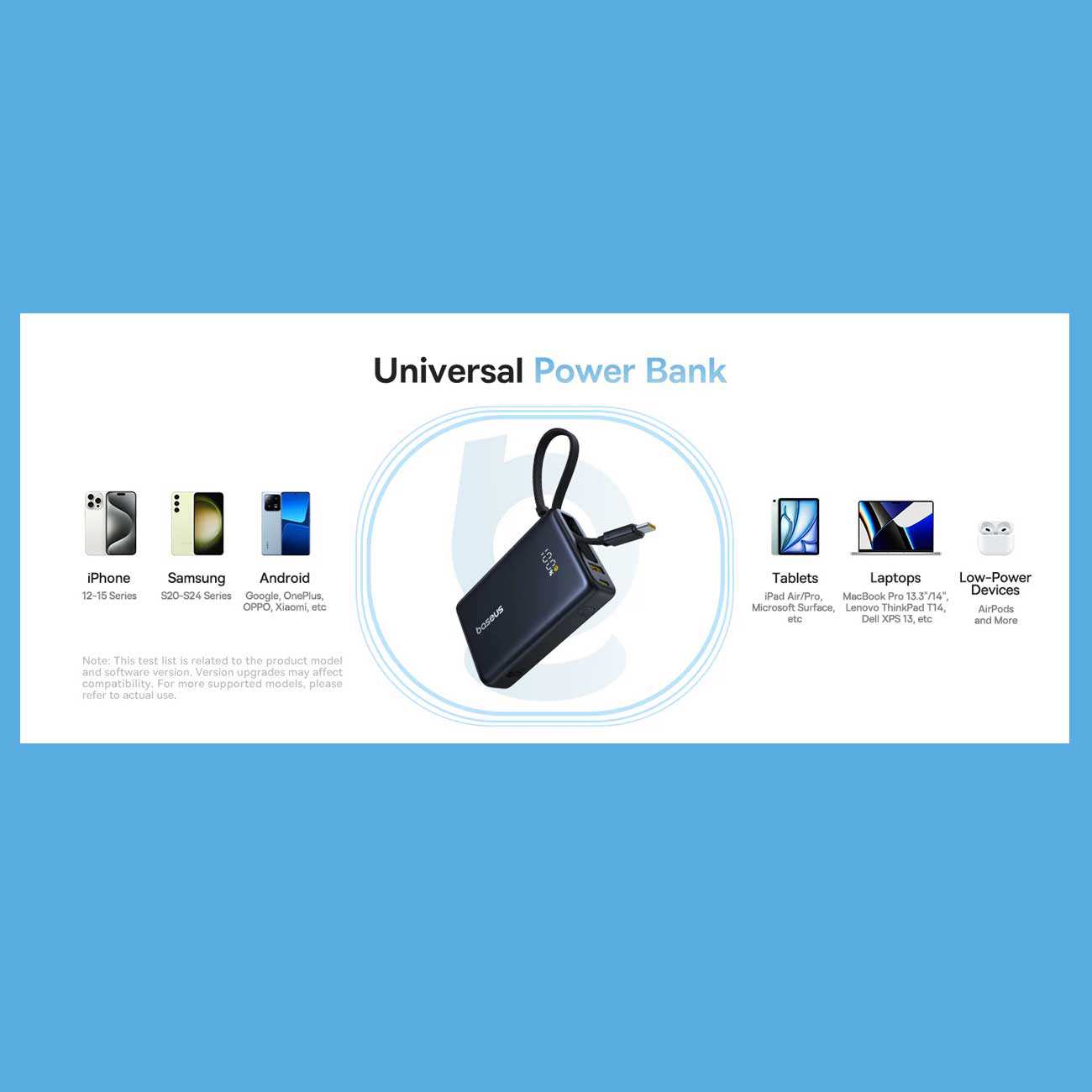 پاوربانک 10000 تایپسی 45 وات و USB بیسوس PPPG-1W45C P10076803123