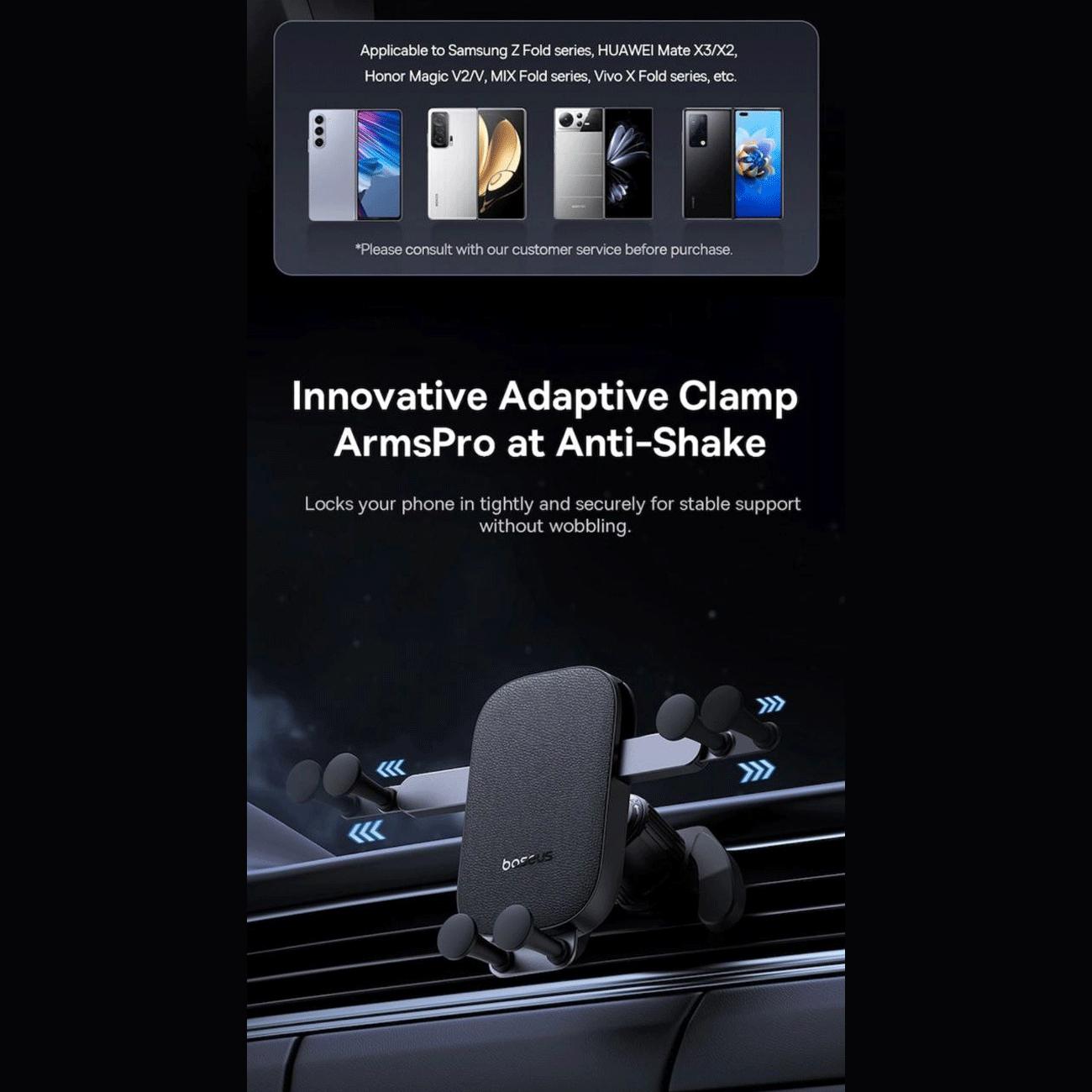 پایه نگهدارنده گوشی موبایل و تبلت داخل خودرو بیسوس CM026