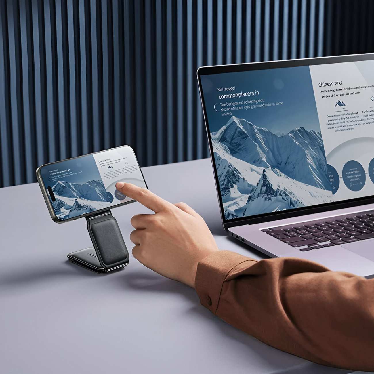 هولدر و شارژر بی سیم مگنتی تاشو داخل خودرو 15 وات بیسوس C40169003111-00