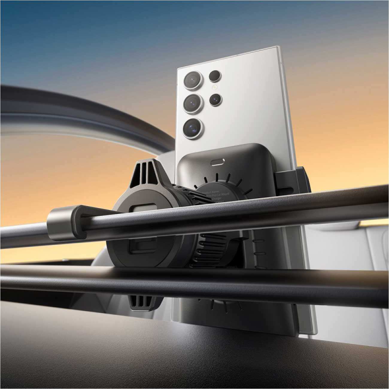 هولدر و شارژر وایرلس گوشی موبایل داخل خودرو بیسوس BS-CM051 C40381501123-00