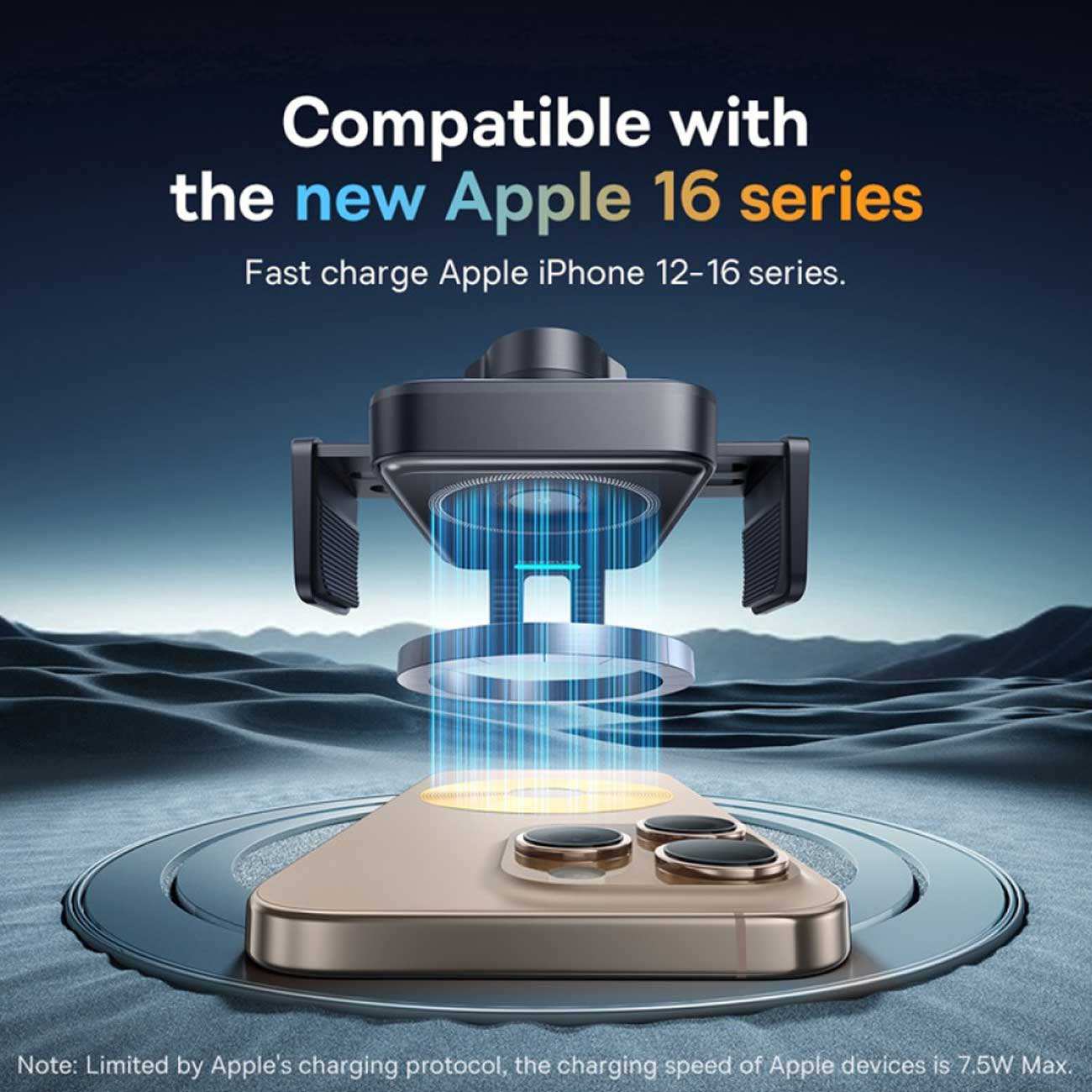 هولدر و شارژر وایرلس گوشی موبایل داخل خودرو بیسوس BS-CM051 C40381501123-00