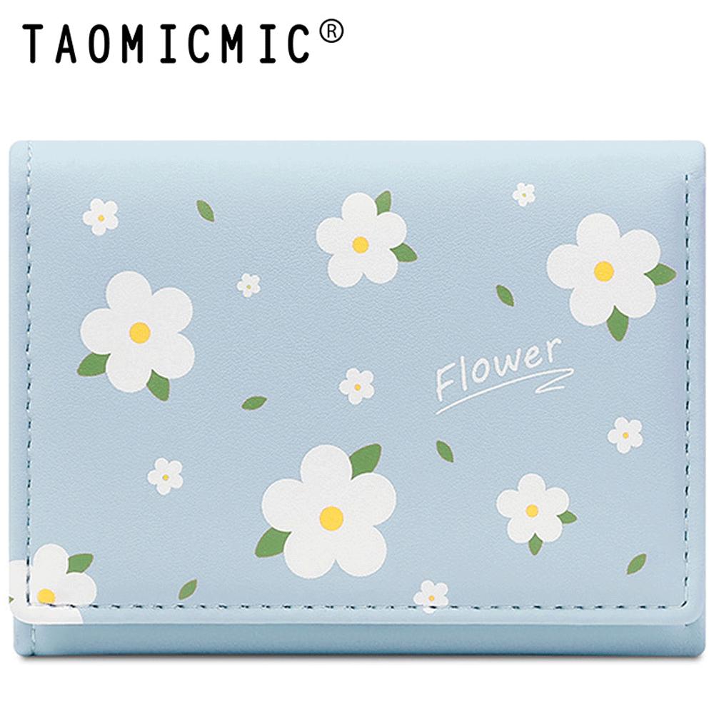 کیف پول زنانه فانتزی تاشو طرح گل بابونه تائومیک میک Y9265