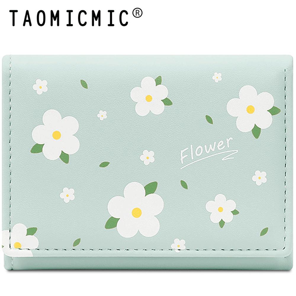 کیف پول زنانه فانتزی تاشو طرح گل بابونه تائومیک میک Y9265