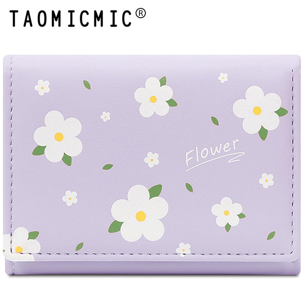 کیف پول زنانه فانتزی تاشو طرح گل بابونه تائومیک میک Y9265