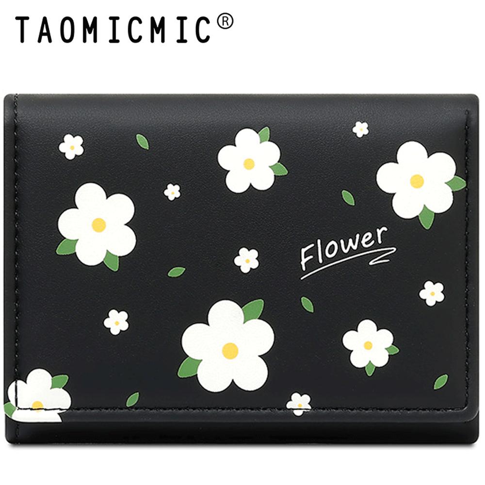 کیف پول زنانه فانتزی تاشو طرح گل بابونه تائومیک میک Y9265