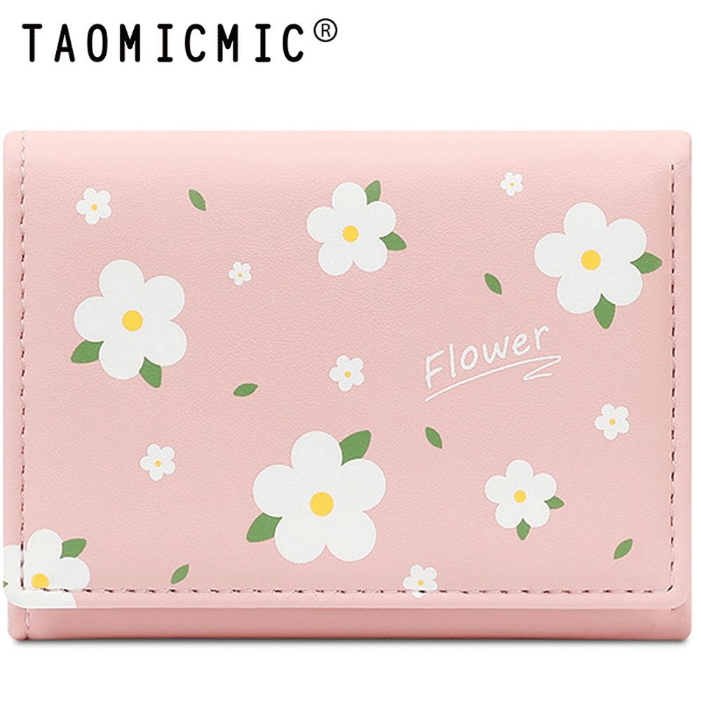 کیف پول زنانه فانتزی تاشو طرح گل بابونه تائومیک میک Y9265