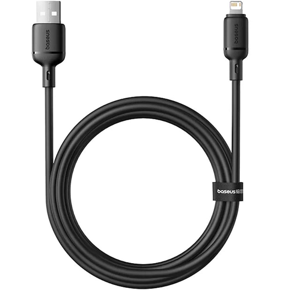 کابل فست شارژ یو اس بی به لایتنینگ 2.4 آمپر یک متری بیسوس P10377702113-00