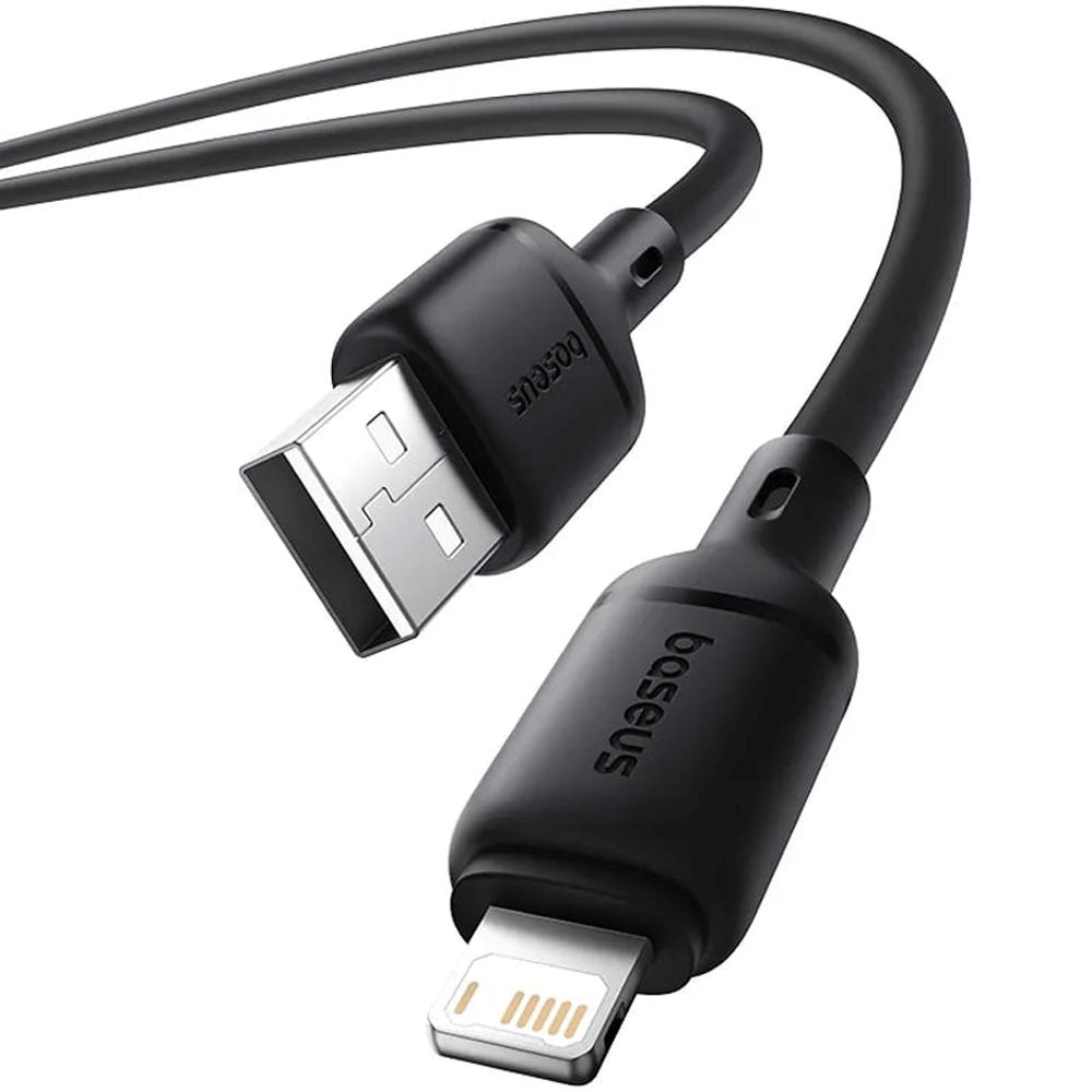 کابل فست شارژ یو اس بی به لایتنینگ 2.4 آمپر یک متری بیسوس P10377702113-00