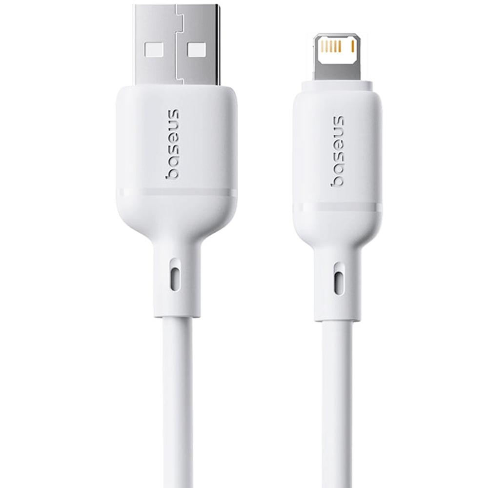 کابل فست شارژ یو اس بی به لایتنینگ 2.4 آمپر یک متری بیسوس P10377702113-00