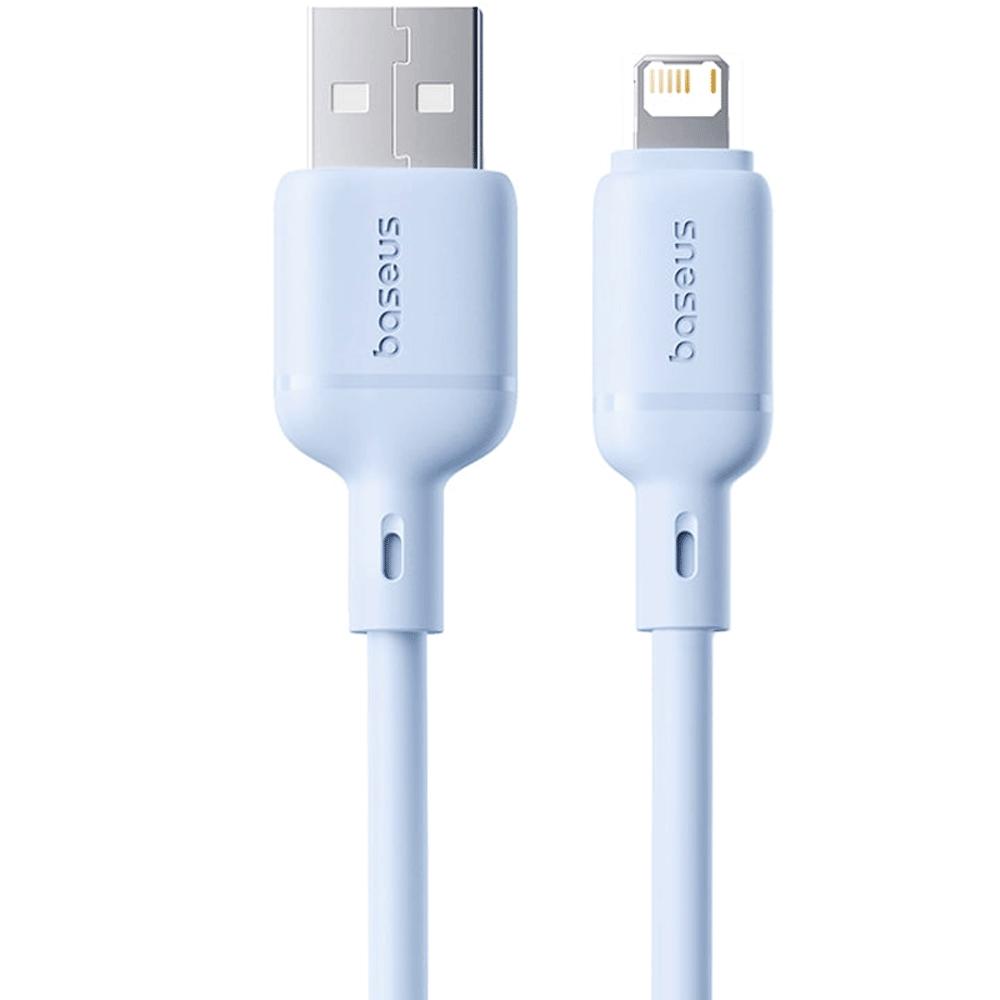 کابل فست شارژ یو اس بی به لایتنینگ 2.4 آمپر یک متری بیسوس P10377702113-00