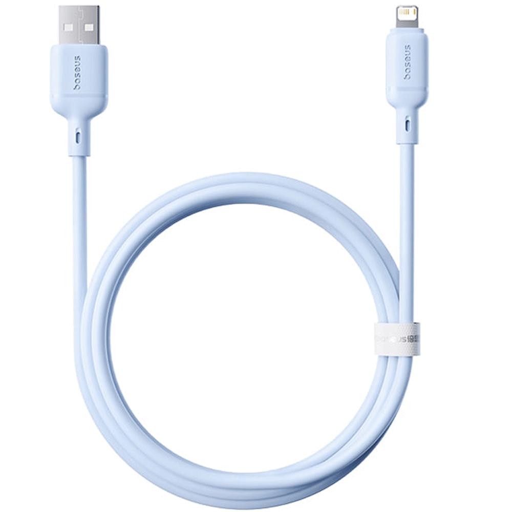 کابل فست شارژ یو اس بی به لایتنینگ 2.4 آمپر یک متری بیسوس P10377702113-00