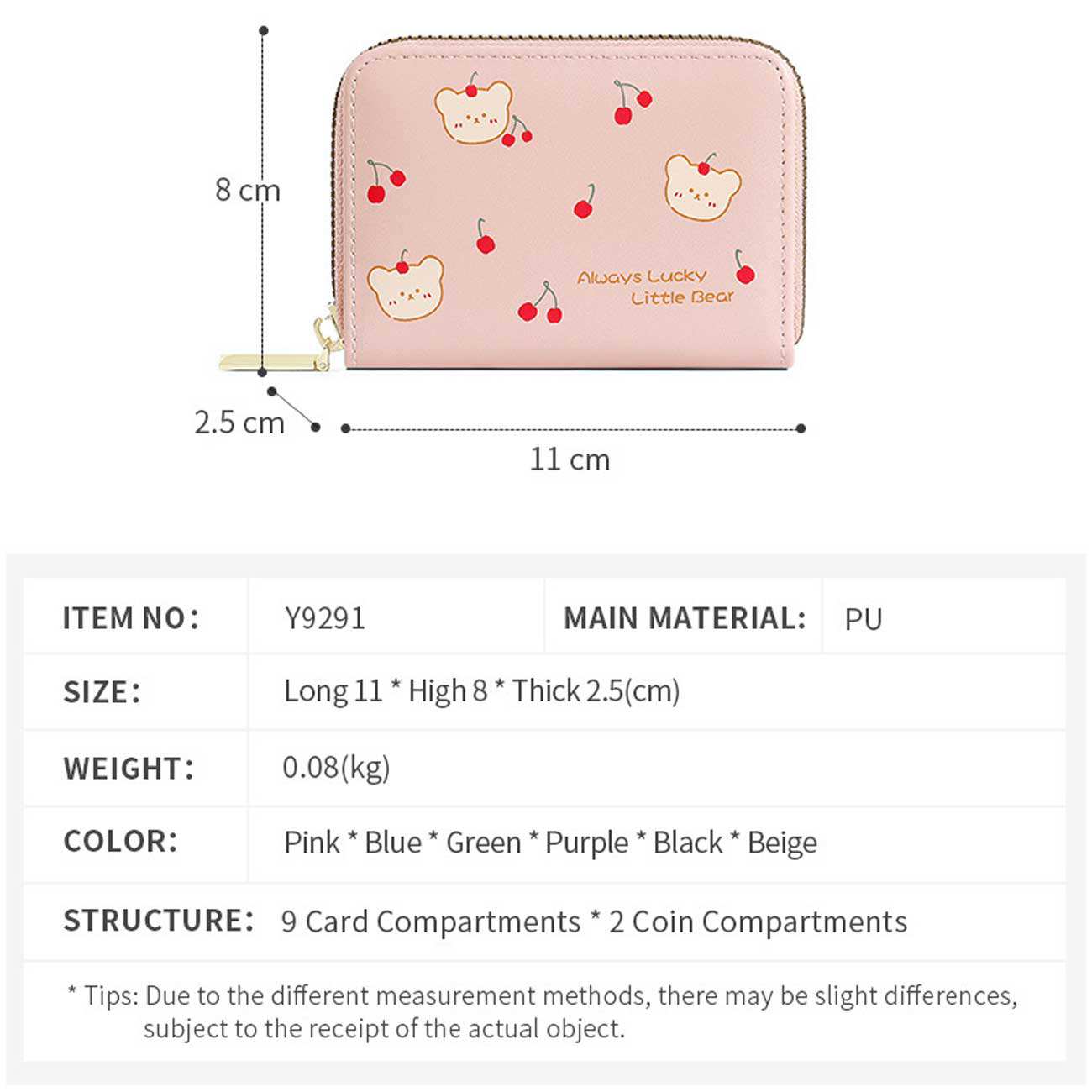 کیف کارت و کیف پول زنانه فانتزی تائومیکمیک Y9291