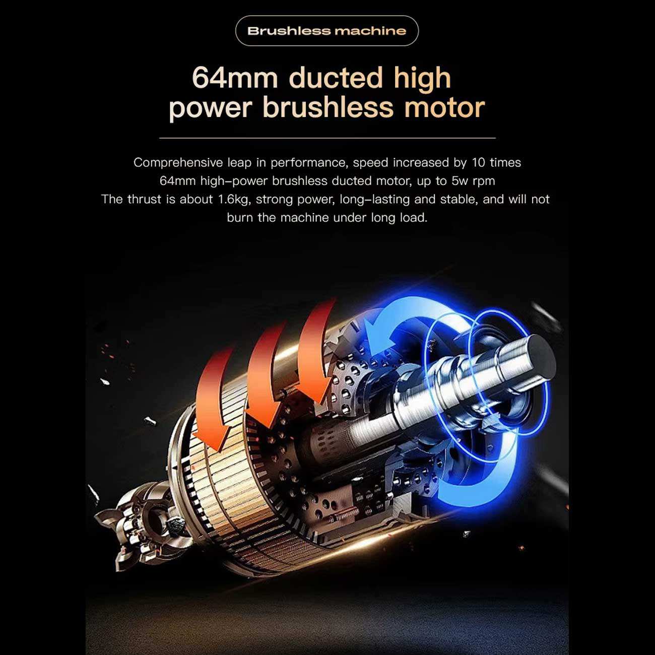 جت فن دمنده باد قوی شارژی قابل حمل TF64